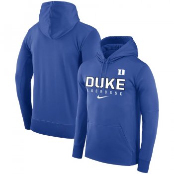 Duke Blue Devils Nike Lacrosse Performance Pullover Hoodie - Royal