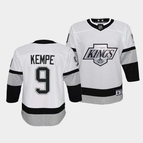 Youth Adrian Kempe Jersey Kings Alternate White Prime Jersey