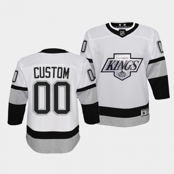 Youth Custom Jersey Kings Alternate White Prime Jersey