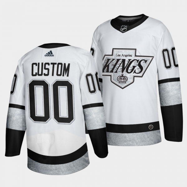 Custom #00 Kings 2021-22 Alternate Throwback-Inspired White Jersey