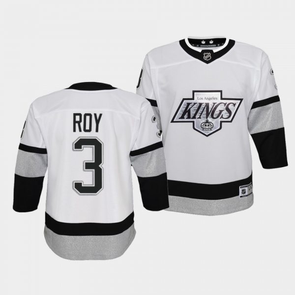 Youth Matt Roy Jersey Kings Alternate White Prime Jersey