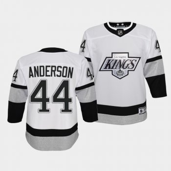 Youth Mikey Anderson Jersey Kings Alternate White Prime Jersey