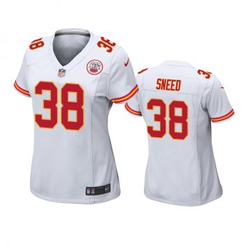 Women Kansas City Chiefs L'Jarius Sneed White Game Jersey