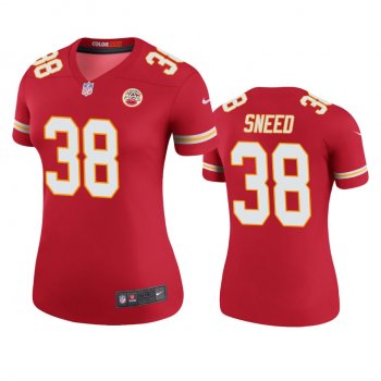 Women Kansas City Chiefs L'Jarius Sneed Red Color Rush Legend Jersey