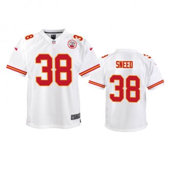 Youth Chiefs L'Jarius Sneed White Game Jersey