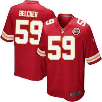 Nike Kansas City Chiefs #59 Jovan Belcher Red Team Color Jersey