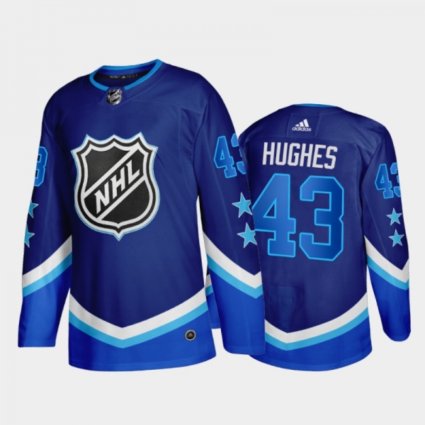 Quinn Hughes #43 Vancouver Canucks 2022 All Star Blue Western Jersey