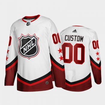 Custom #00 NHL 2022 All Star White Eastern Jersey