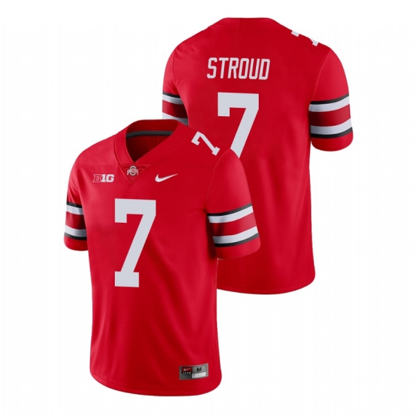 C.J. Stroud Ohio State Buckeyes Scarlet Game Football Jersey