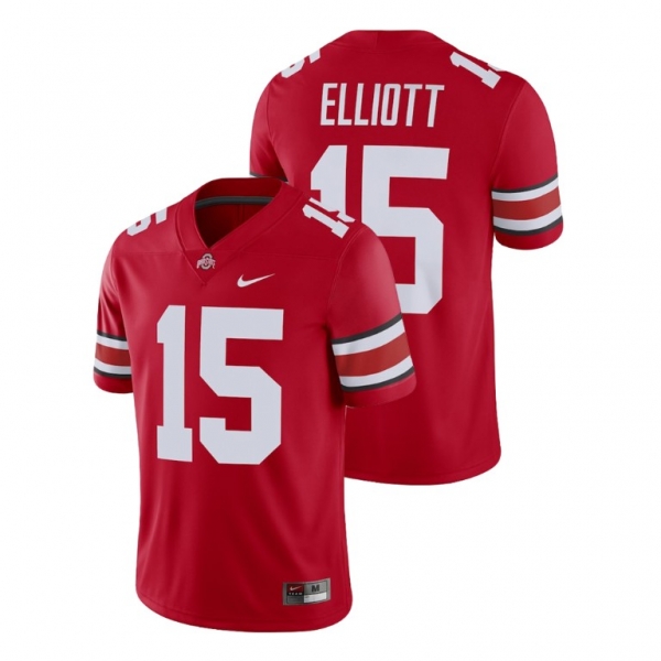 Male Ohio State Buckeyes Nike #15 Scarlet Ezekiel Elliott Alumni Football Game Player Jersey