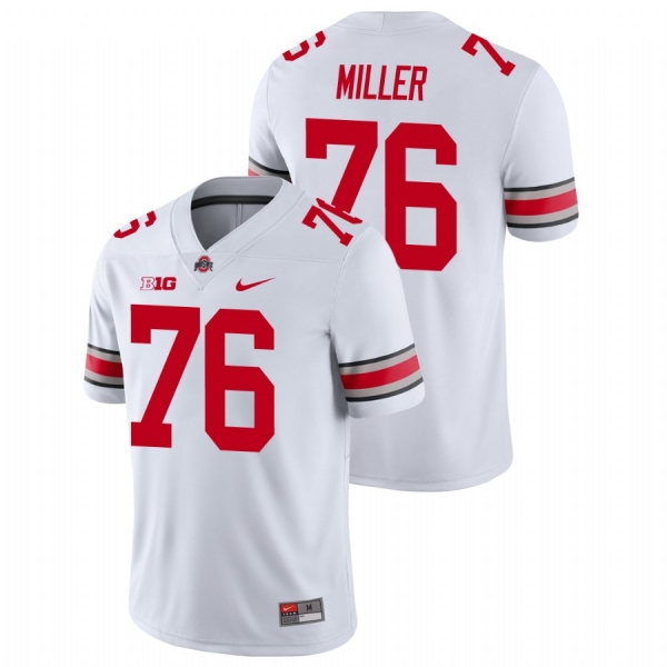 Harry Miller Ohio State Buckeyes White Game Football Jersey