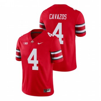 Lejond Cavazos Ohio State Buckeyes Scarlet Game Football Jersey