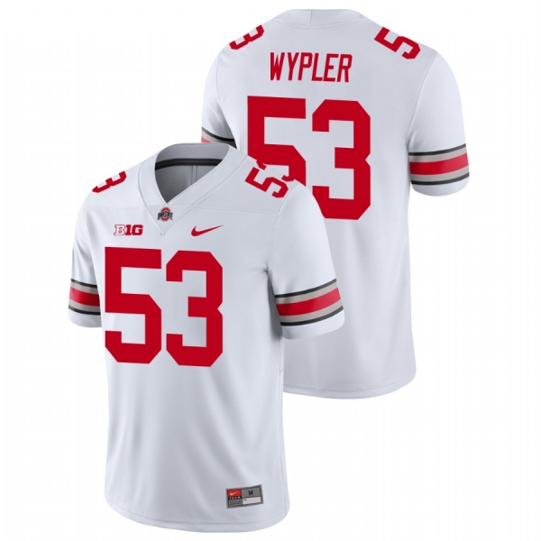 Luke Wypler Ohio State Buckeyes White Game Football Jersey