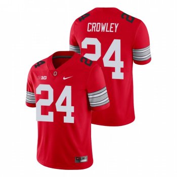 Men's Ohio State Buckeyes Marcus Crowley Scarlet Alumni Football Game Player Jersey