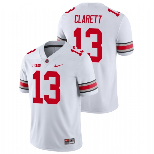 Men's Ohio State Buckeyes Maurice Clarett White College Football Game Nike Jersey