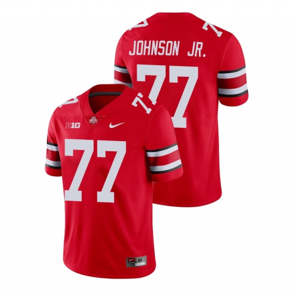 Paris Johnson Jr. Ohio State Buckeyes Scarlet Game Football Jersey