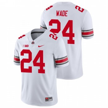 Men's Ohio State Buckeyes Shaun Wade White Nike College Football Playoff Game Jersey