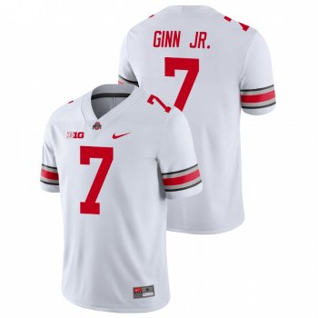 Men's Ohio State Buckeyes Ted Ginn Jr. White College Football Game Nike Jersey