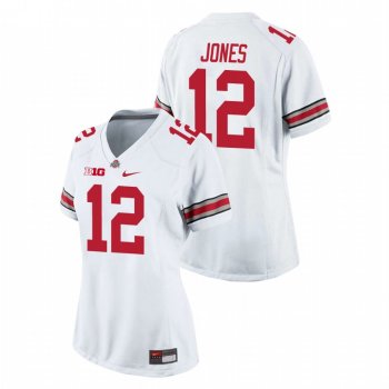 Women's Ohio State Buckeyes Cardale Jones #12 White Game College Football Jersey