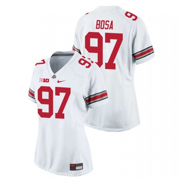 Women's Ohio State Buckeyes Joey Bosa #97 White Game College Football Jersey