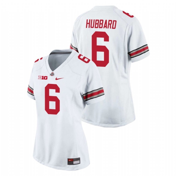 Women's Ohio State Buckeyes Sam Hubbard #6 White Game College Football Jersey