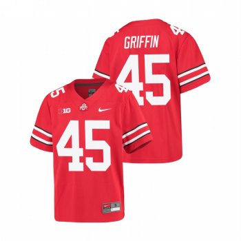 Youth Ohio State Buckeyes Archie Griffin Scarlet Alumni Football Game Jersey