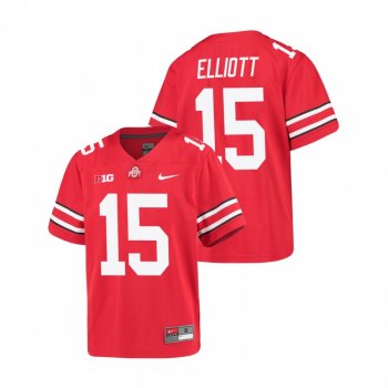 Youth Ohio State Buckeyes Ezekiel Elliott Scarlet Alumni Football Game Jersey