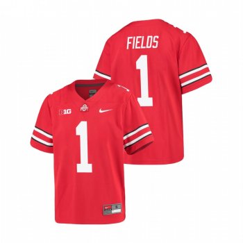 Youth Ohio State Buckeyes Justin Fields Scarlet Alumni Football Game Jersey