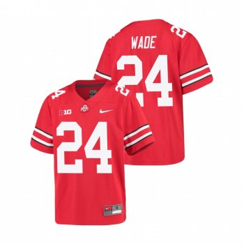 Youth Ohio State Buckeyes Shaun Wade Scarlet Alumni Football Game Jersey