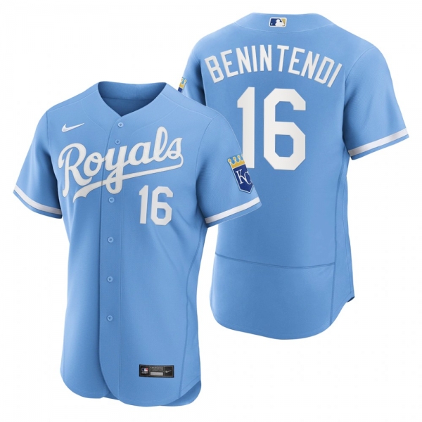 Men's Kansas City Royals Andrew Benintendi Powder Blue 2022 Authentic Jersey