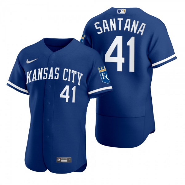 Men's Kansas City Royals Carlos Santana Royal 2022 Authentic Jersey