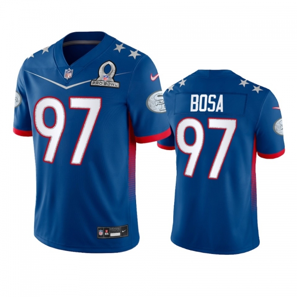 San Francisco 49ers Nick Bosa Royal Game 2022 NFC Pro Bowl Jersey