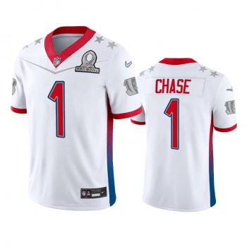 Cincinnati Bengals Ja'Marr Chase White Game 2022 AFC Pro Bowl Jersey