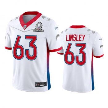 Los Angeles Chargers Corey Linsley White Game 2022 AFC Pro Bowl Jersey