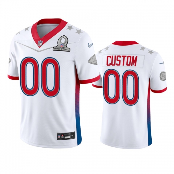 Kansas City Chiefs Custom White Game 2022 AFC Pro Bowl Jersey