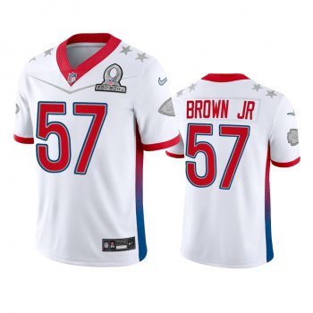 Kansas City Chiefs Orlando Brown Jr. White Game 2022 AFC Pro Bowl Jersey