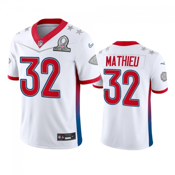 Kansas City Chiefs Tyrann Mathieu White Game 2022 AFC Pro Bowl Jersey