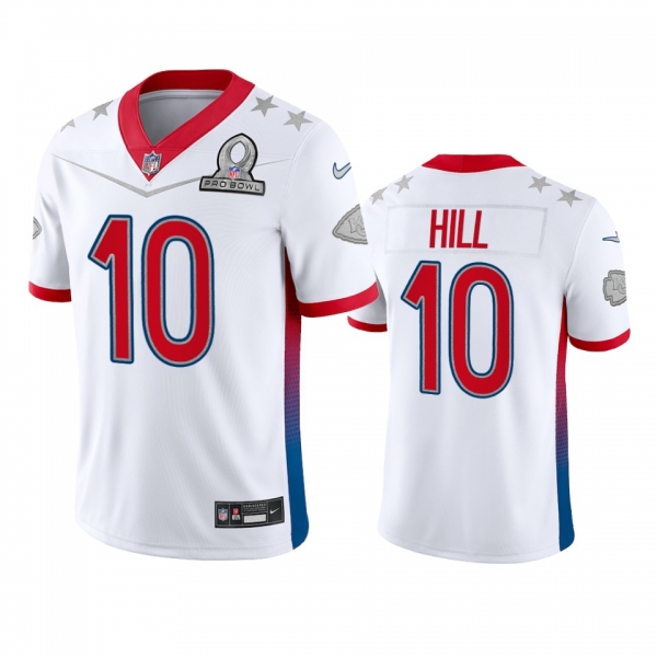 Kansas City Chiefs Tyreek Hill White Game 2022 AFC Pro Bowl Jersey