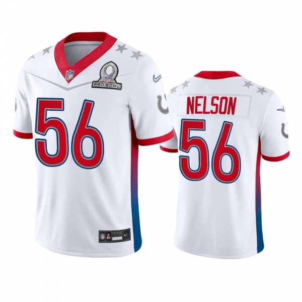 Indianapolis Colts Quenton Nelson White Game 2022 AFC Pro Bowl Jersey