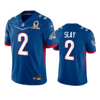 Philadelphia Eagles Darius Slay Royal Game 2022 NFC Pro Bowl Jersey