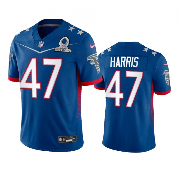 Atlanta Falcons Josh Harris Royal Game 2022 NFC Pro Bowl Jersey