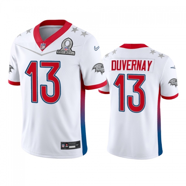 Baltimore Ravens Devin Duvernay White Game 2022 AFC Pro Bowl Jersey