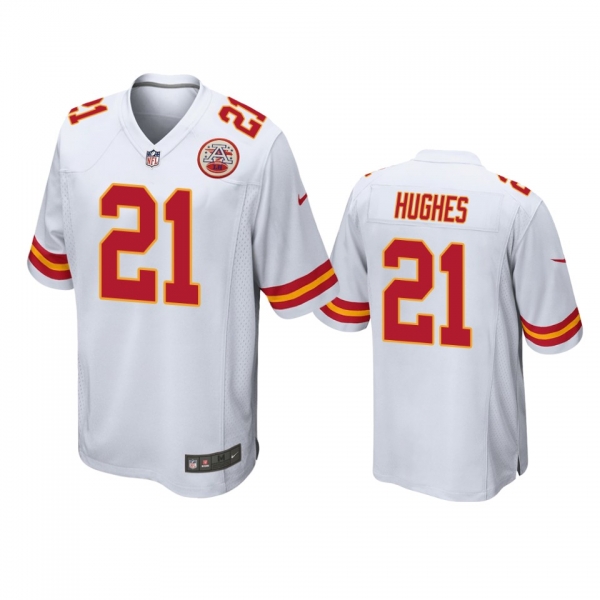 Kansas City Chiefs Mike Hughes White Game Jersey