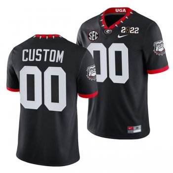 Men's Georgia Bulldogs ACTIVE PLAYER Custom 2022 Patch Black College Football Stitched Jersey