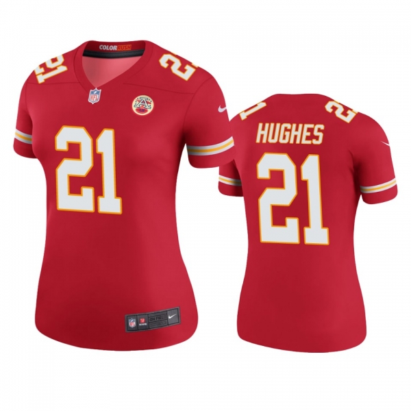 Women's Kansas City Chiefs Mike Hughes Red Color Rush Legend Jersey