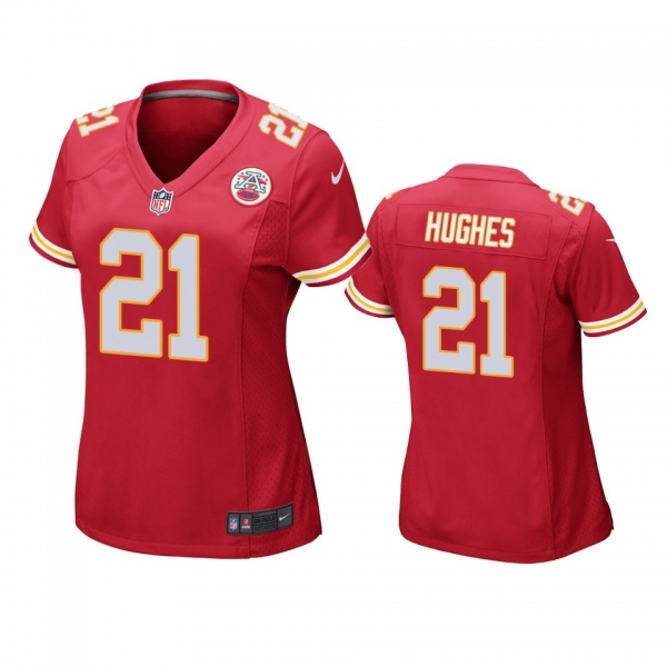 Women's Kansas City Chiefs Mike Hughes Red Game Jersey