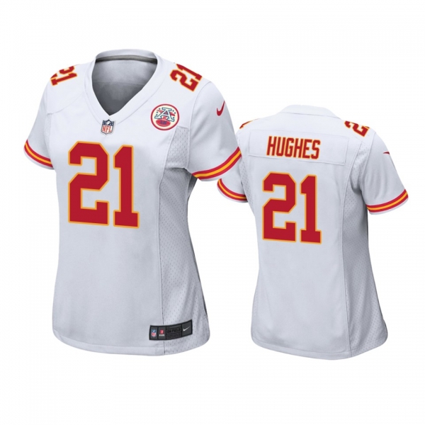 Women's Kansas City Chiefs Mike Hughes White Game Jersey