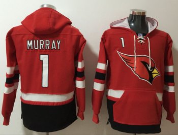 Men's Arizona Cardinals #1 Kyler Murray Red Ageless Must-Have Lace-Up Pullover Hoodie