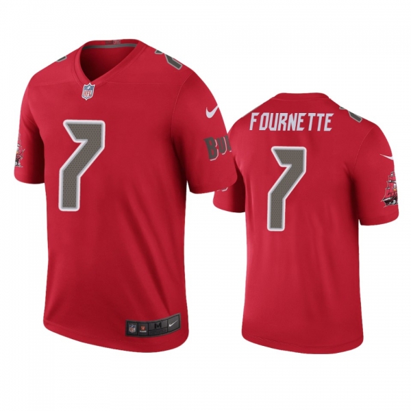 Tampa Bay Buccaneers Leonard Fournette Red Color Rush Legend Jersey