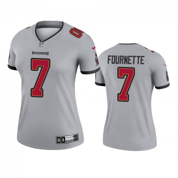 Women's Tampa Bay Buccaneers Leonard Fournette Gray Inverted Legend Jersey